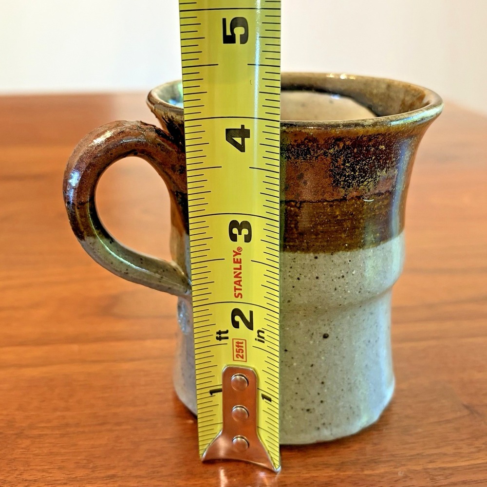3 Studio Art Pottery Stoneware Mug Hand Thrown Cup - Picture 8 of 9